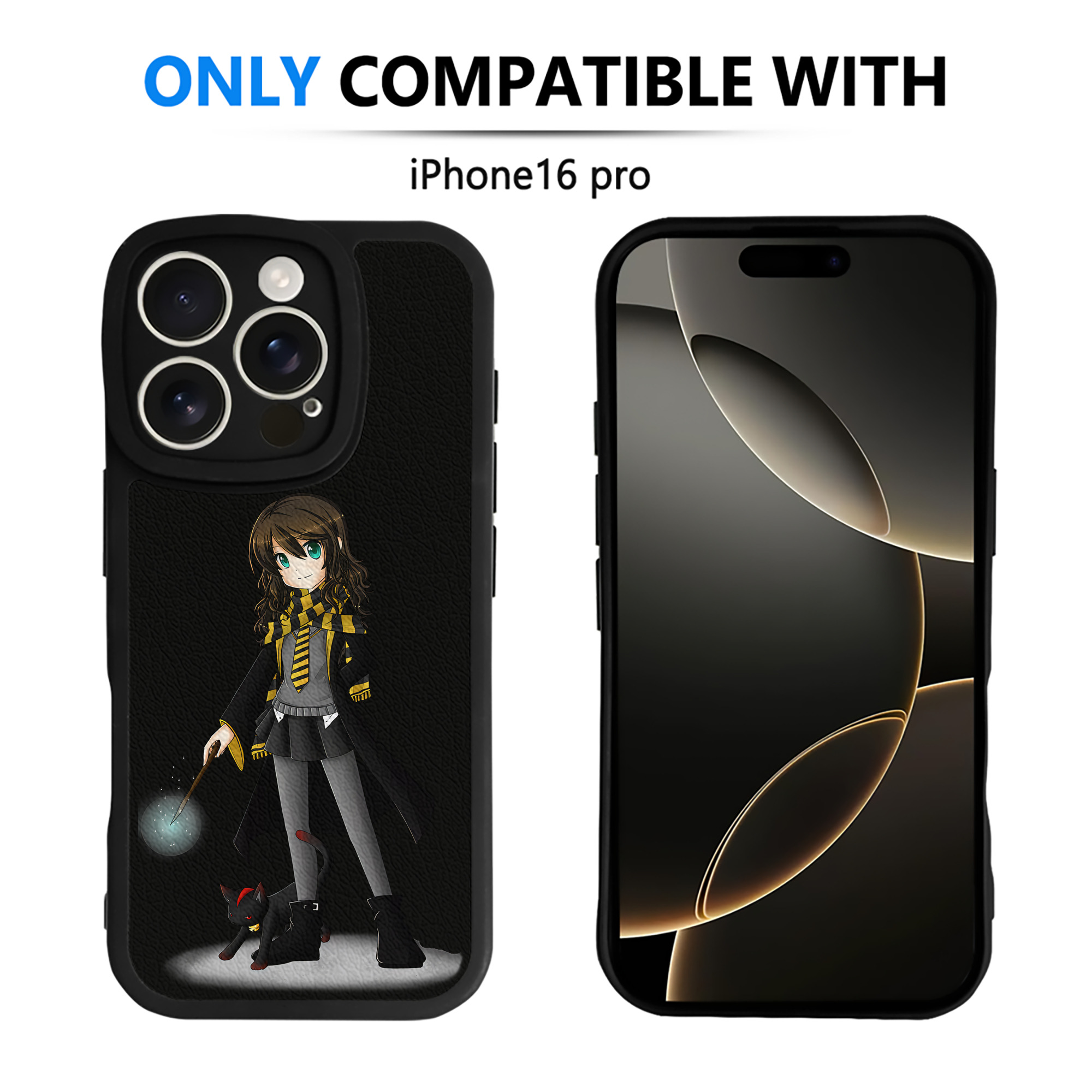 （画像用） Harry Potter ハリー・ポッターシリーズ 【iPhone 16シリーズ対応】シリコンスマホケース（レザー調） 材質：シリコン